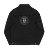 EMBROIDERED DENIM JACKET (BLACK)