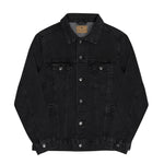 EMBROIDERED DENIM JACKET (BLACK)