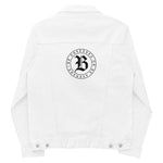 EMBROIDERED DENIM JACKET (WHITE)