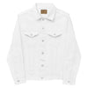 EMBROIDERED DENIM JACKET (WHITE)