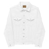 EMBROIDERED DENIM JACKET (WHITE)