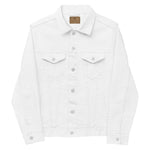 EMBROIDERED DENIM JACKET (WHITE)