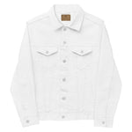 EMBROIDERED DENIM JACKET (WHITE)